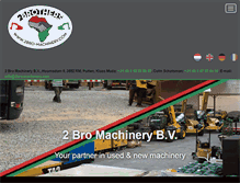 Tablet Screenshot of 2bro-machinery.com